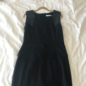 Calvin Klein black peplum dress